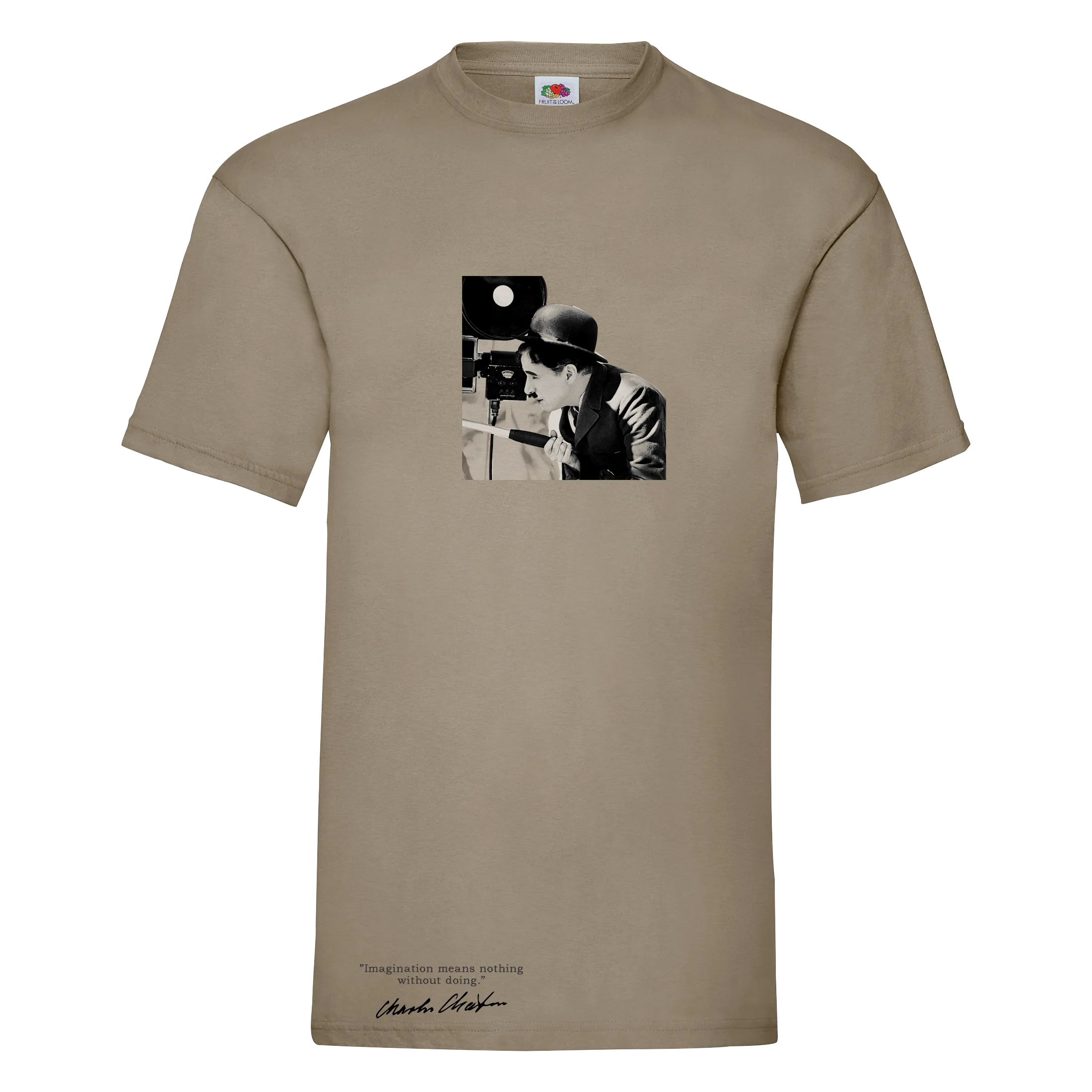 Chaplin-khaki pamucna majica chaplin