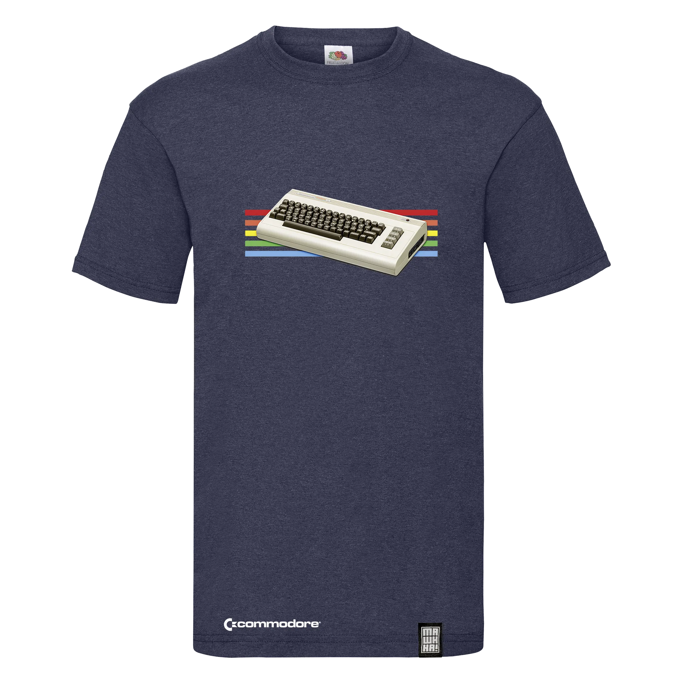 commodore-majica-pepeljastoplava retro majica commodore 64