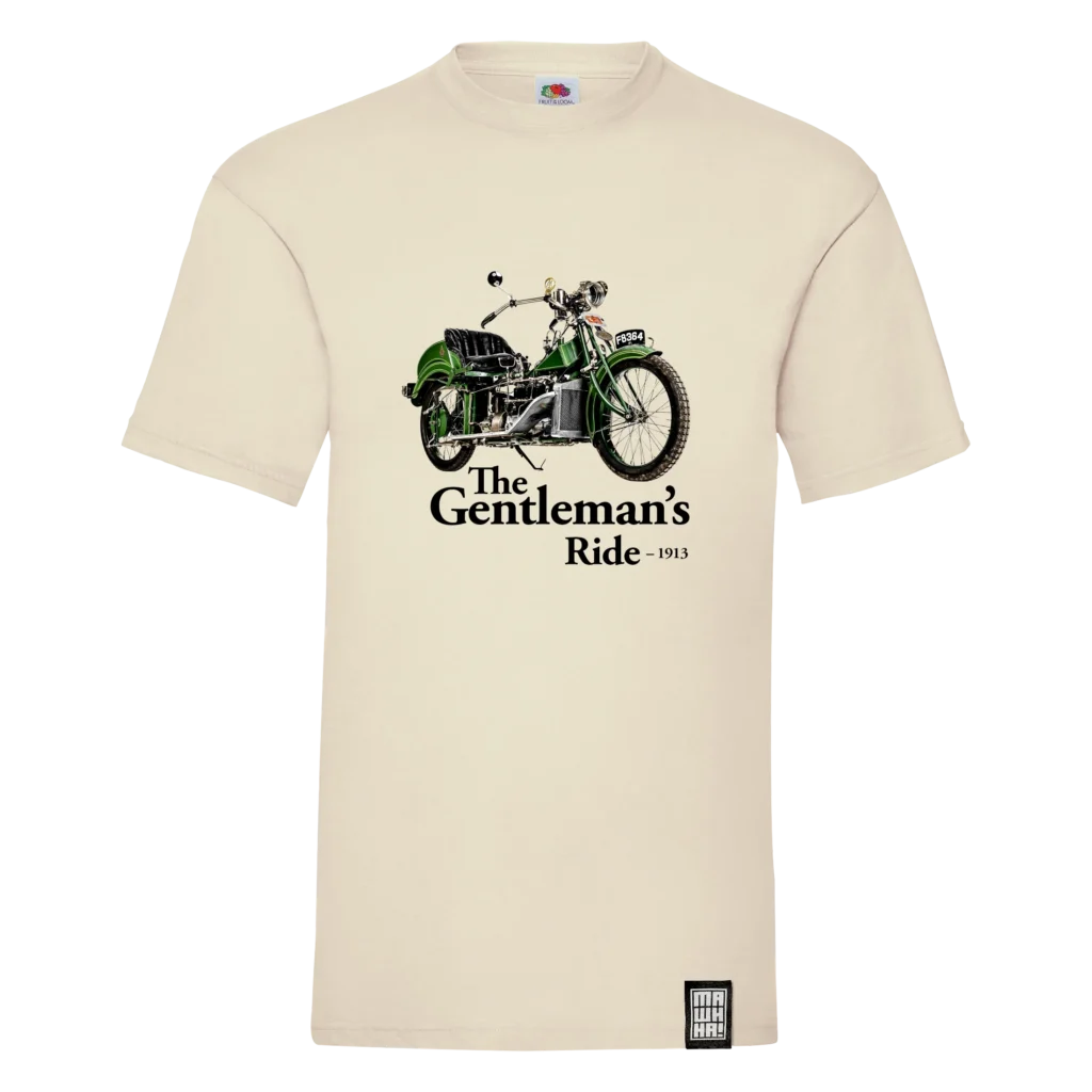 Majica sa printom motocikla Wilkinson TMC Four iz 1913. godine u retro stilu