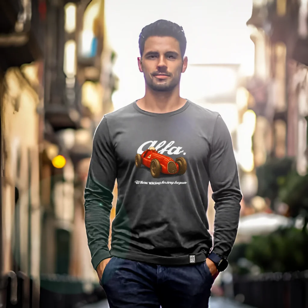 Retro longsleeve alpha romeo