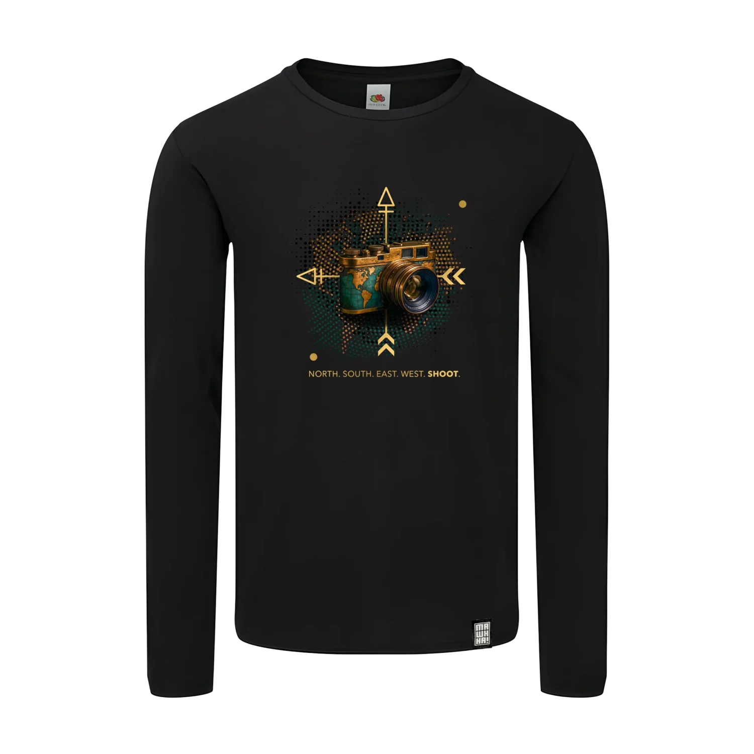 longsleeve retro majica sa fotoaparatom