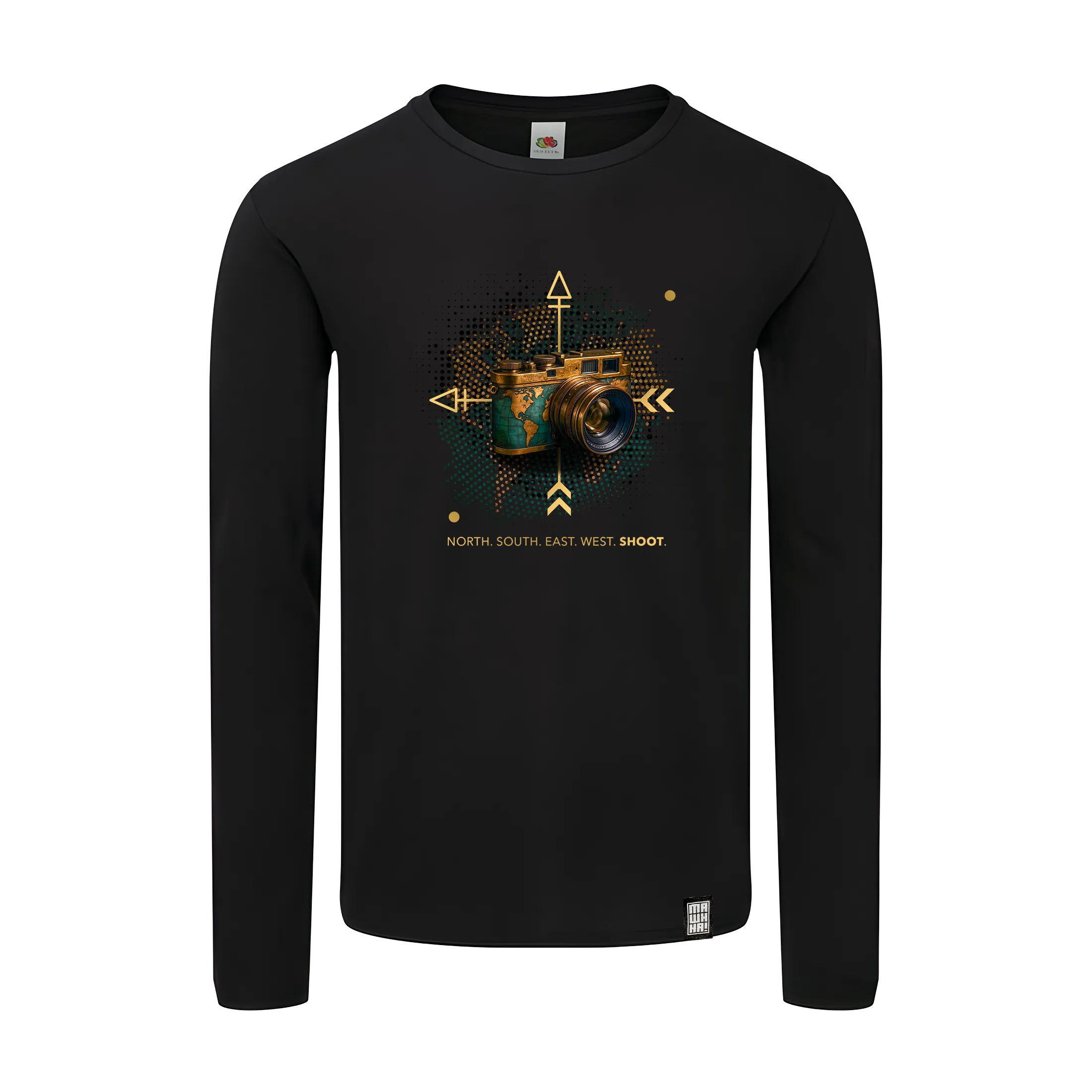longsleeve retro majica sa fotoaparatom