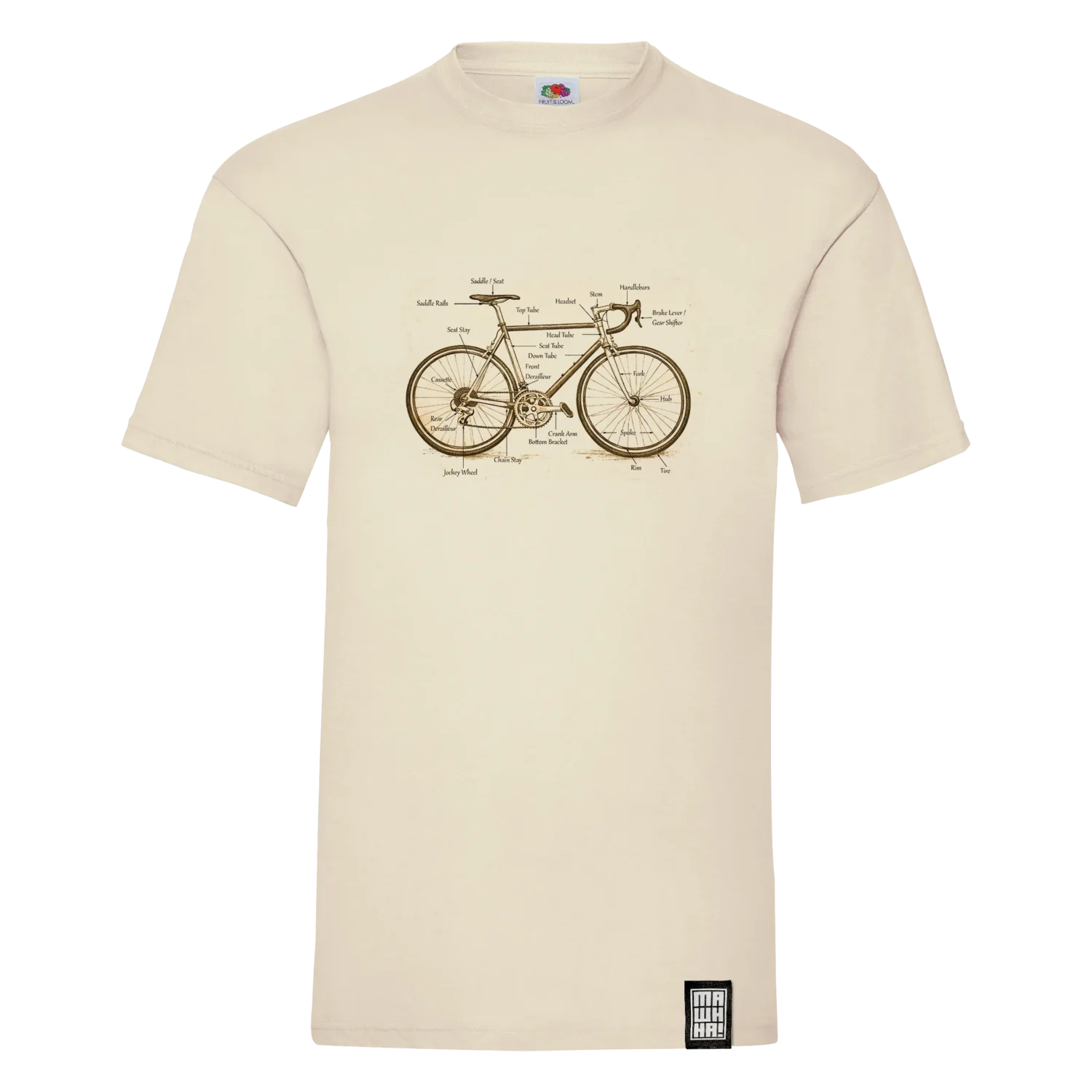 retro majica sa trekker biciklom