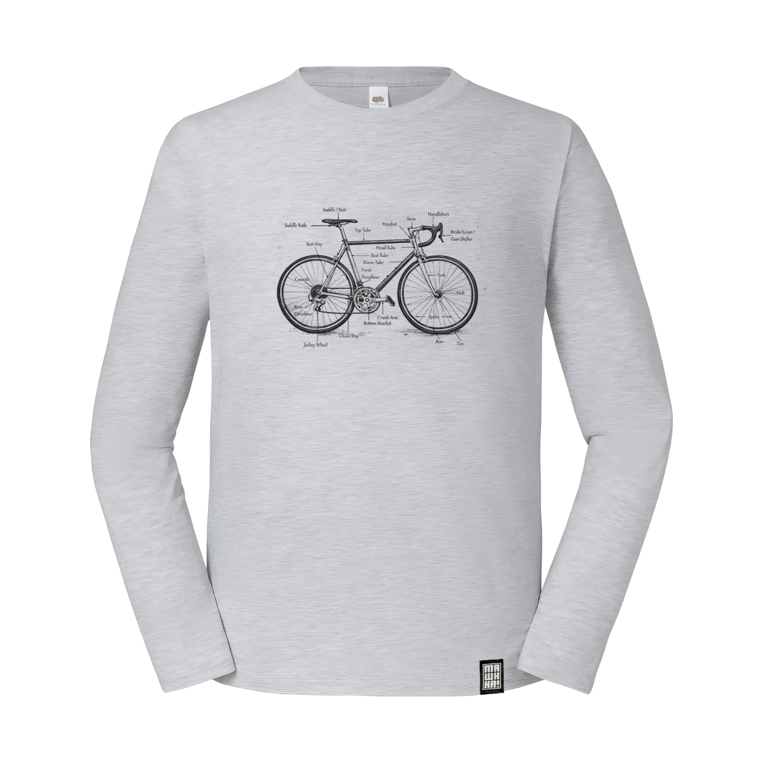trekker bajs retro long sleeve majica
