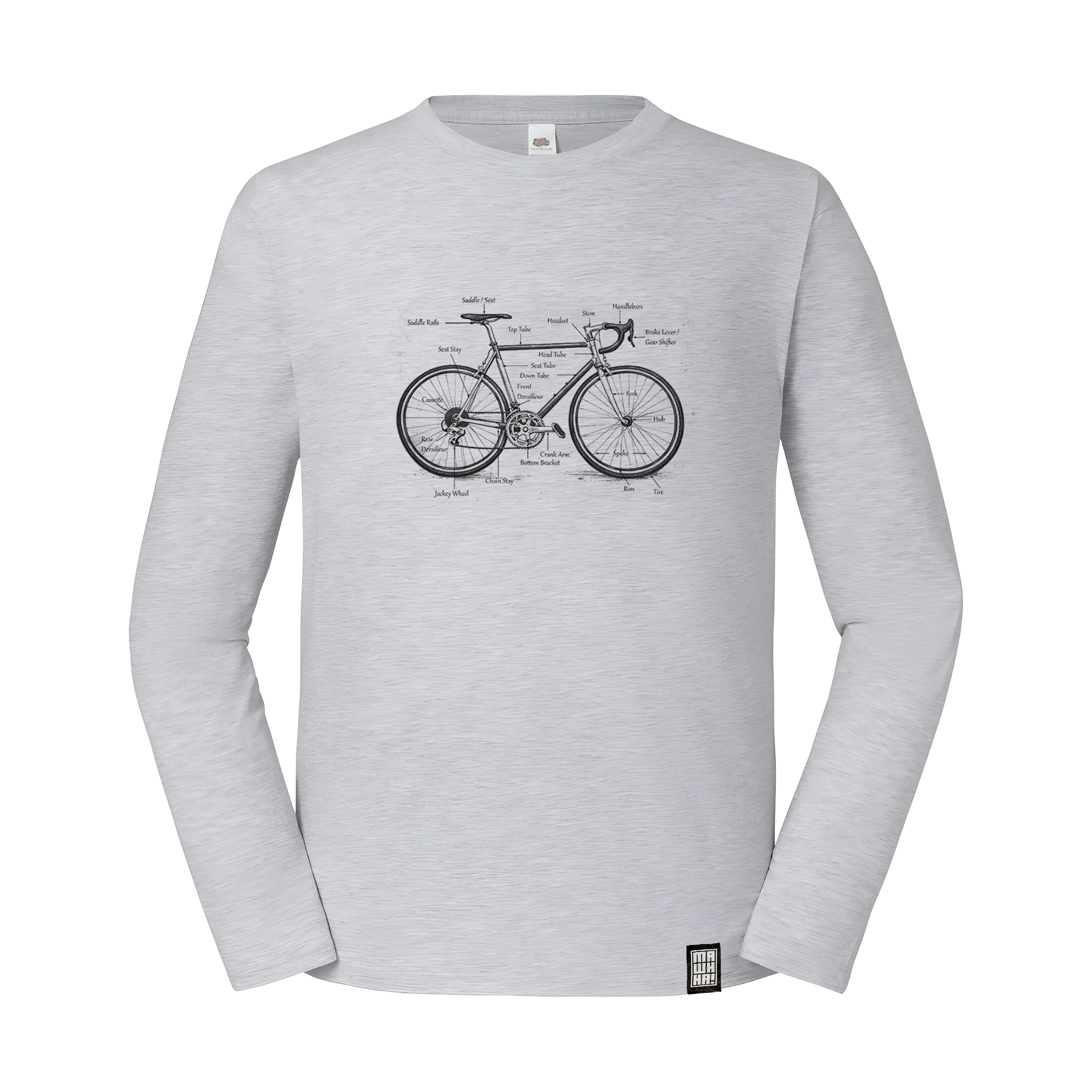 trekker bajs retro long sleeve majica