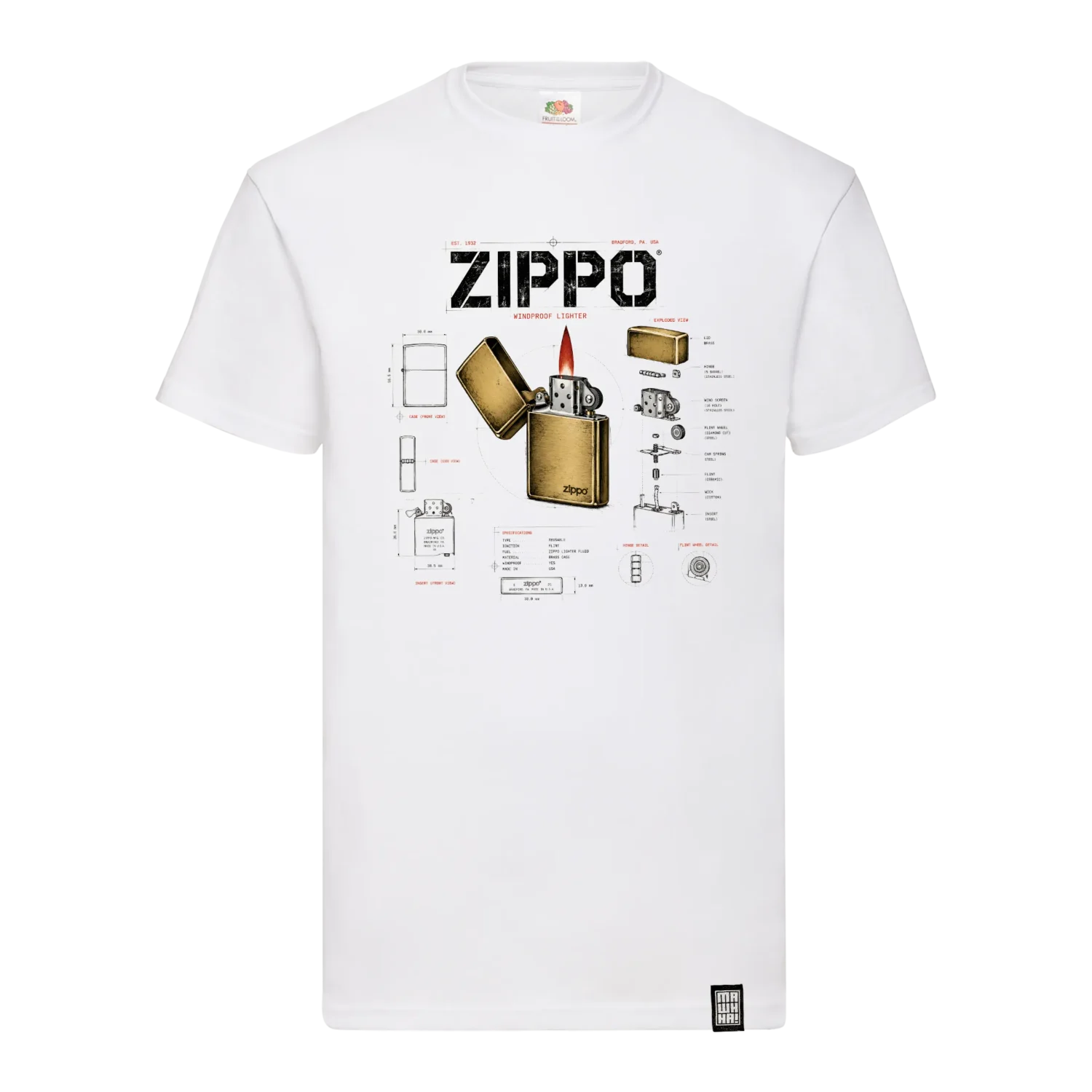 retro majica zippo