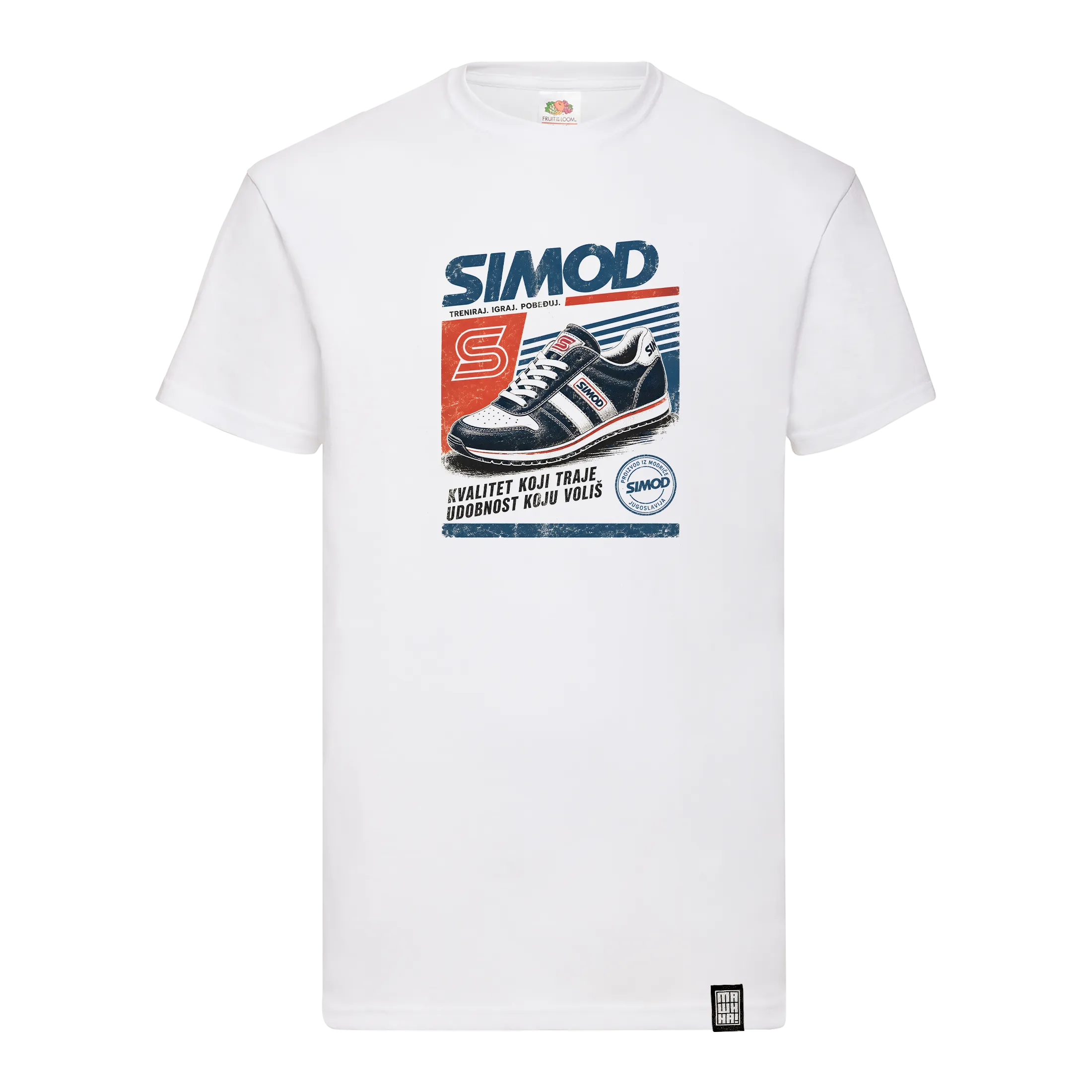 simod-bela retro majica simod