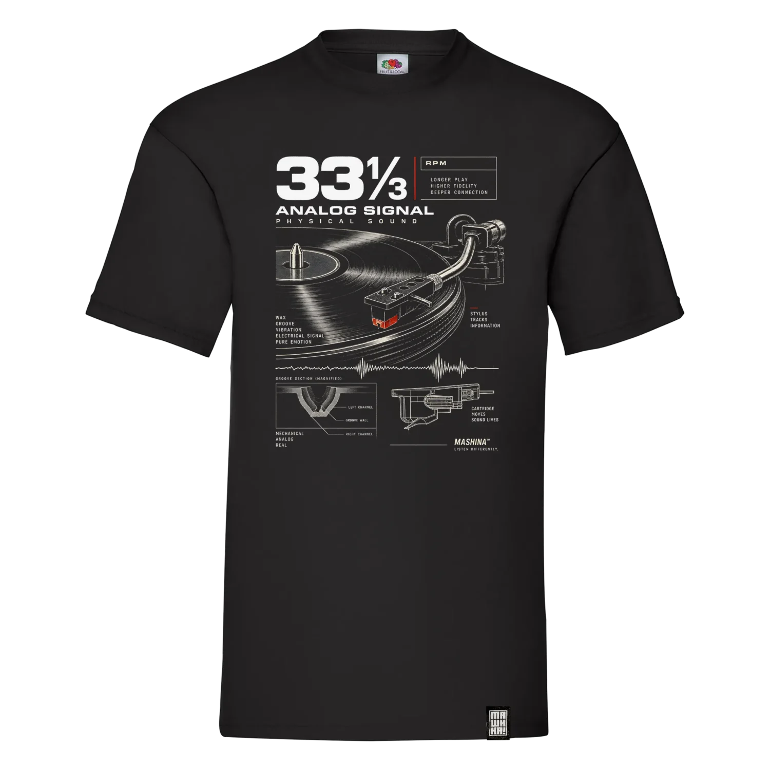 33⅓ Analog Signal Premium majica sa gramofonom